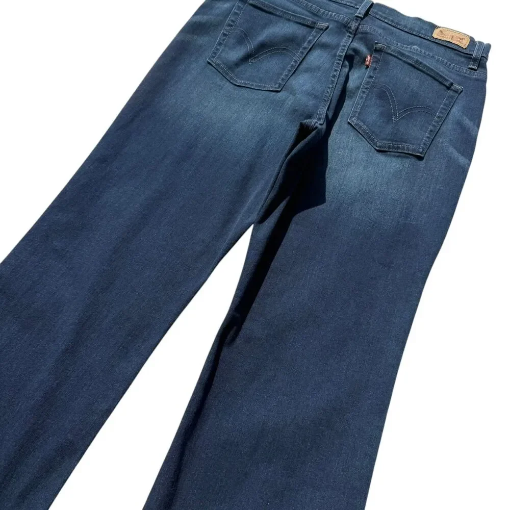 Levi’s 512 Perfectly Slimmin Bootcut Jeans Womens 16 Short Stretch Denim 32x26